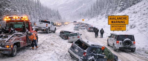 Snowstorm in Montana